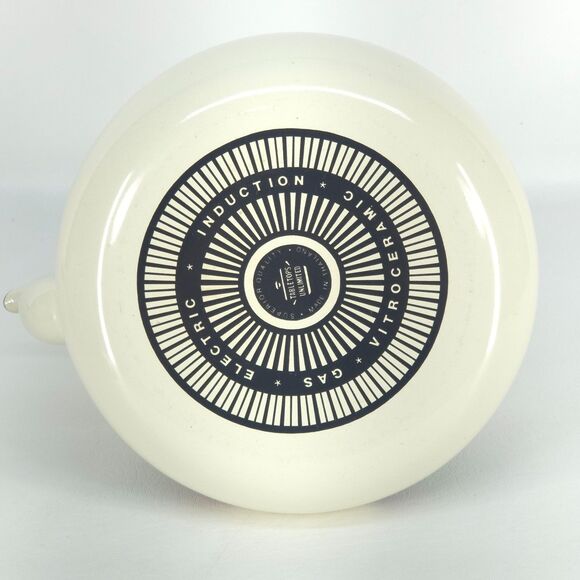 Vintage Metro Enamel Teapot Vitroceramic‎ VHTF Fruit Handle Kitchen Collectible - Picture 7 of 11